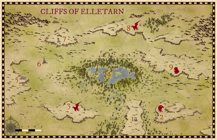 Cliffs of Erretarn GM's Map